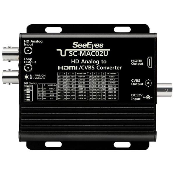 SeeEyes SC-MAC02U Medienkonverter, HD analog nach HDMI