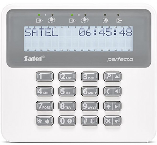 SATEL PRF-LCD-WRL, 433 MHz Funk-LCD-Bedienteil
