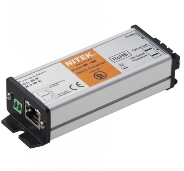 NITEK MS-1000 Medienkonverter 1 Port Single Mode 10/100/1000