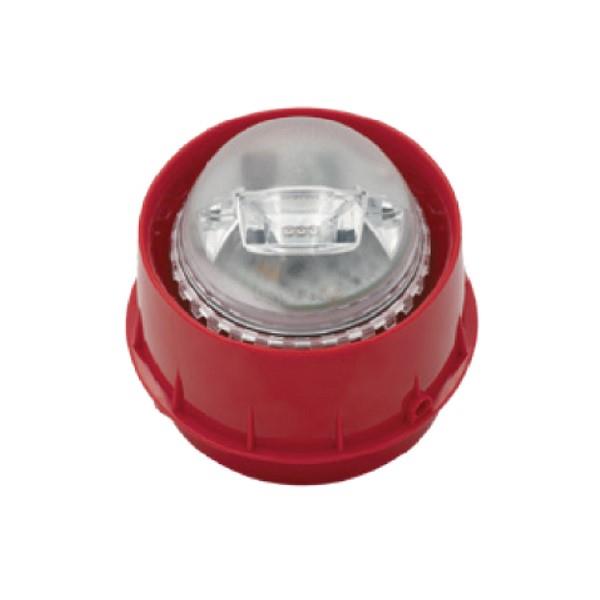 Notifier NRX-WSF-WR, Adressierbarer kombinierter Alarmgeber, rot, weißer Blitz