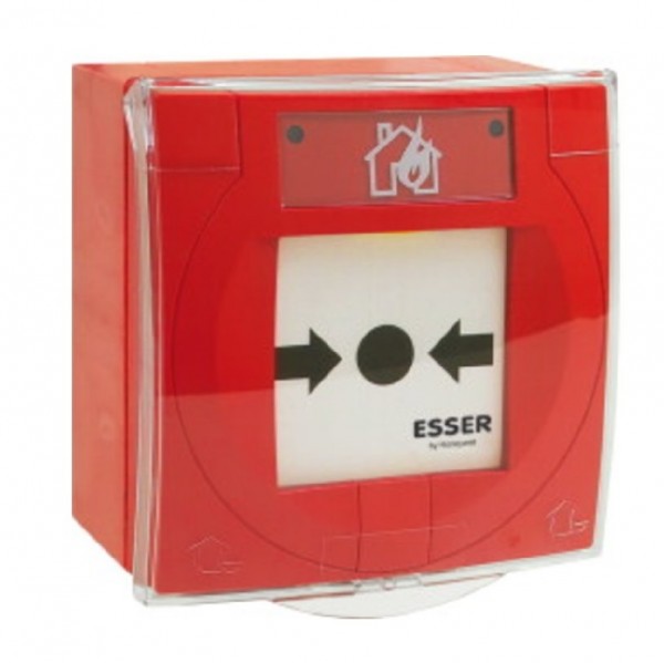 ESSER 804961, IQ8MCP Handfeuermelder, rot mit Glasscheibe, IP66